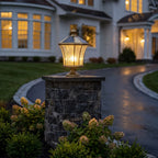 Outdoor Pillar Light European Vintage Copper Waterproof Light