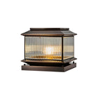 Pillar Top Light European Vintage Copper Outdoor Light