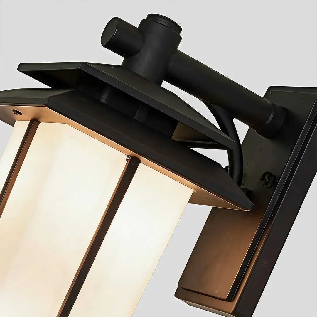 Modern Outdoor Lighting Sconces Minimalist Glass Lantern