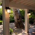 Modern Outdoor Lighting Sconces Minimalist Glass Lantern