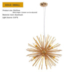 Geometric Starburst Chandeliers for Dining Room