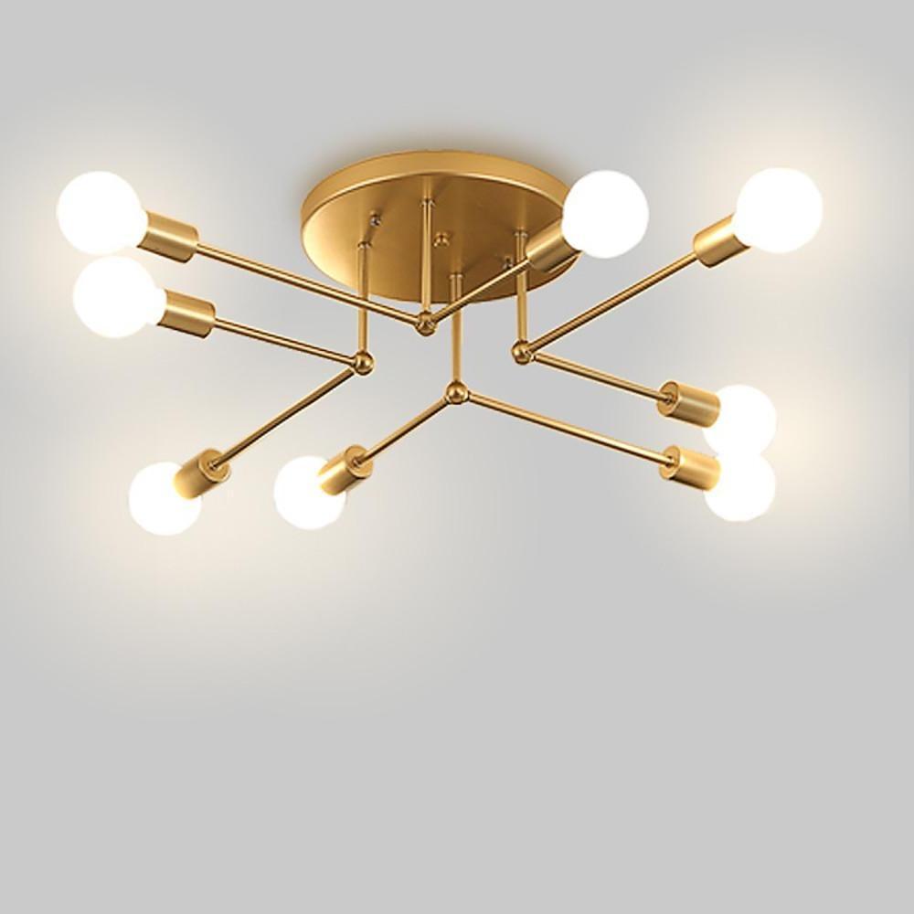 8-light LED Modern Sputnik Chandelier Ceiling Lights Pendant Lighting