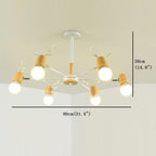 6-light Antlers-shaped LED Nordic Chandeliers Ceiling Lights Hanging Lamp