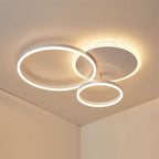 3-Layers LED Modern Circle Flush Mount Light - 3-Color Dimmable, 26x20