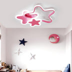 Triple Star Flush Mount Light LED Ceiling Light for Baby Kids Lighting
