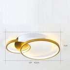 Multiple Square Circular LED Nordic Flush Mount Lighting Ceiling Lights