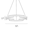 Modern Geometrical Circle Chandelier Pendant Light for Bedroom