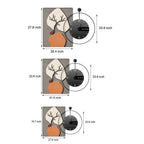 Wall Clock Light Modern Geometric Canvas Silent Light