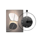 Wall Clock Light Modern Geometric Canvas Silent Light