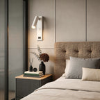 Wall Lamp with USB Charger Rectangular Adjustable Modern Light