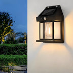 Wall Mount Solar Lantern Tungsten Bulb Motion Sensor Light