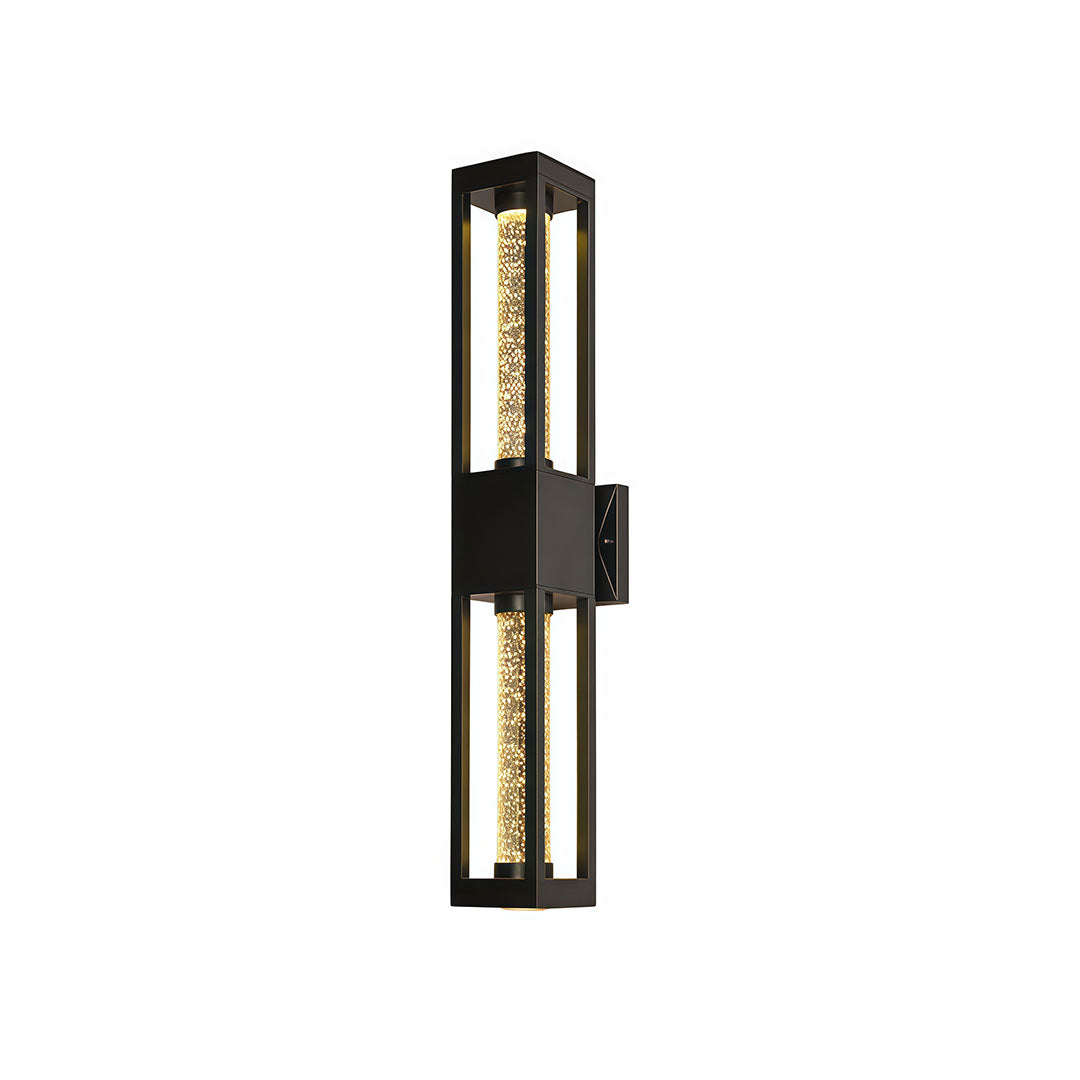 Outdoor Wall Mount Lighting Fixtures Aluminum Crystal Waterproof Lamp