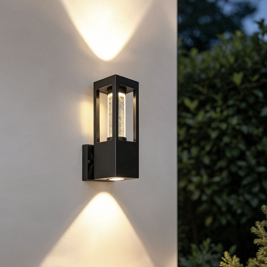 Outdoor Wall Mount Lighting Fixtures Aluminum Crystal Waterproof Lamp