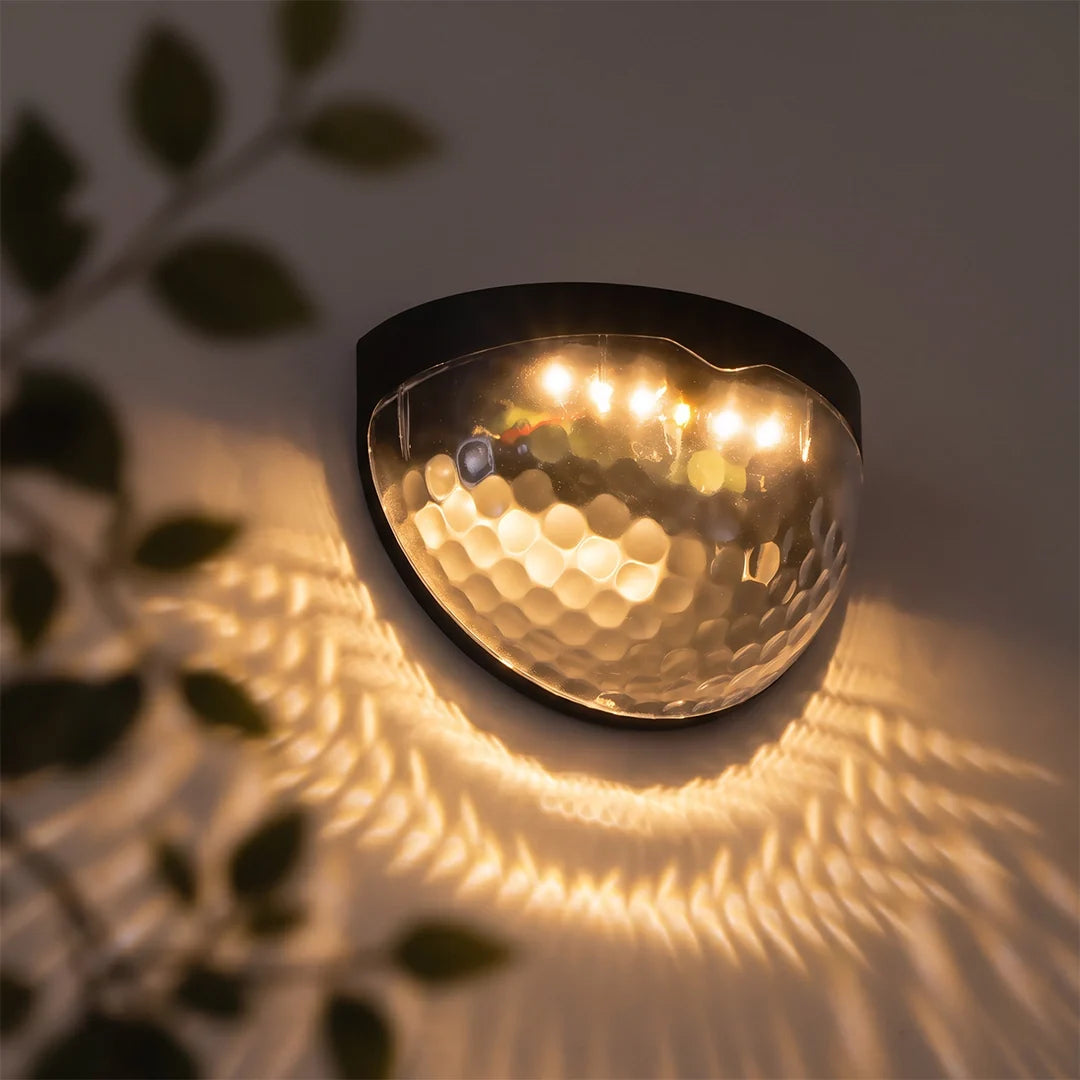Waterproof Solar Fence Lights Outdoor LED Garden Wall Light