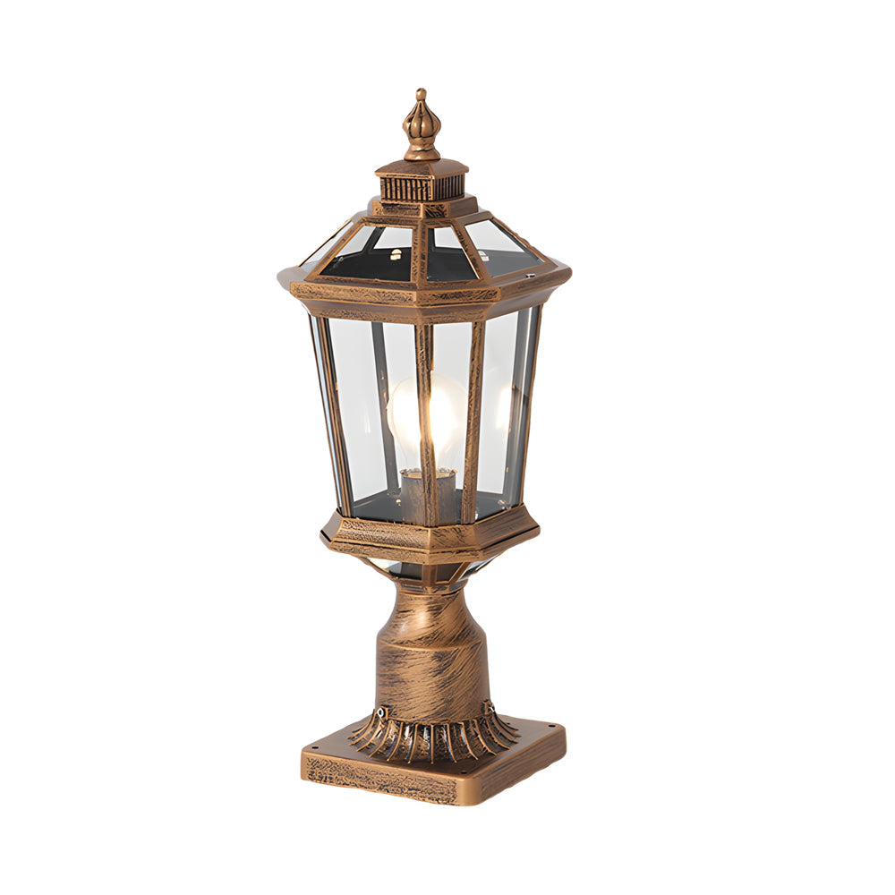 Solar Column Pillar Lights LED Waterproof Garden Fence Post Light