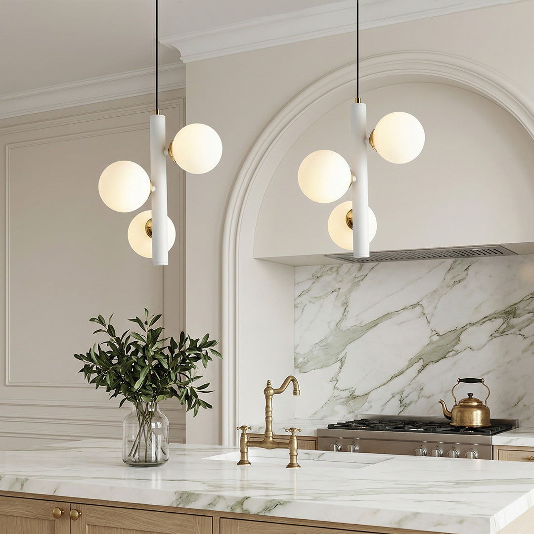 3 Glass Balls LED Creative Personality Nordic Dining Room Chandelier Light