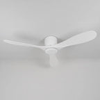 White Ceiling Fan Modern 52-Inch Indoor 3‑blade Fan