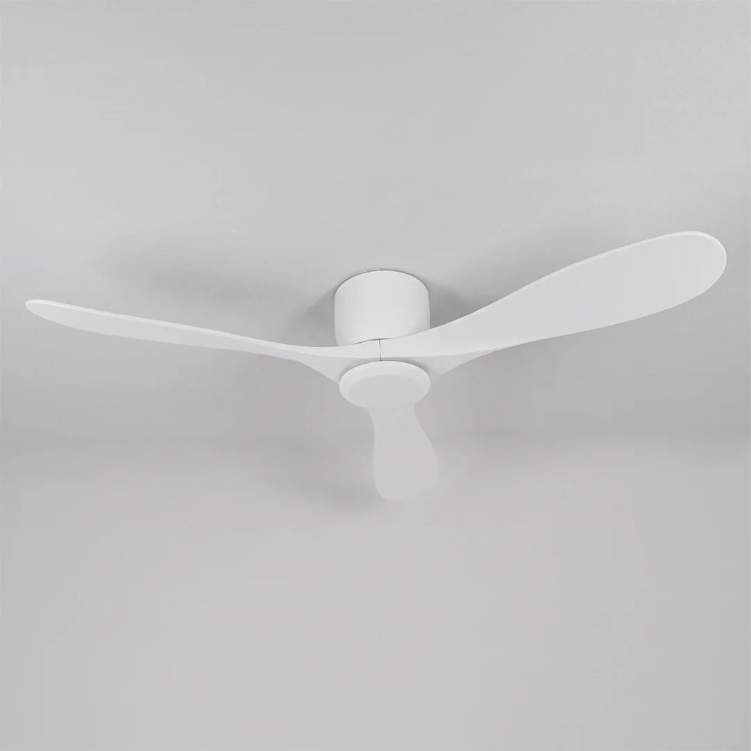 White Ceiling Fan Modern 52-Inch Indoor 3‑blade Fan