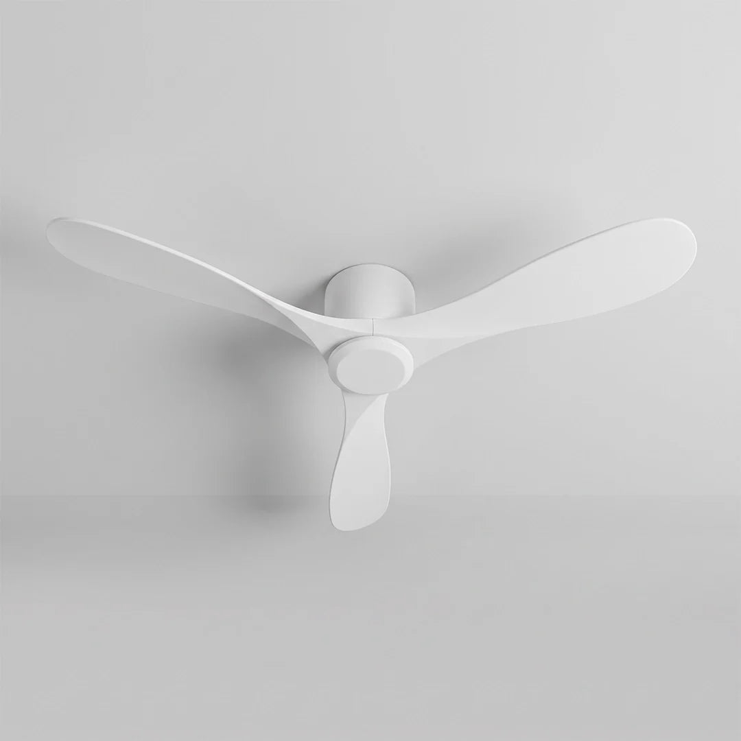White Ceiling Fan Modern 52-Inch Indoor 3‑blade Fan