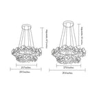 White Dining Room Chandelier French Floral Plaster Ceiling Light