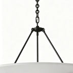 White Plaster Chandelier French Vintage Style Ceiling Light