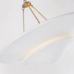 White Plaster Chandelier French Vintage Style Ceiling Light