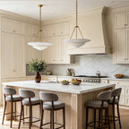 White Plaster Chandelier French Vintage Style Ceiling Light