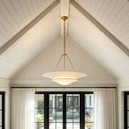 White Plaster Chandelier French Vintage Style Ceiling Light