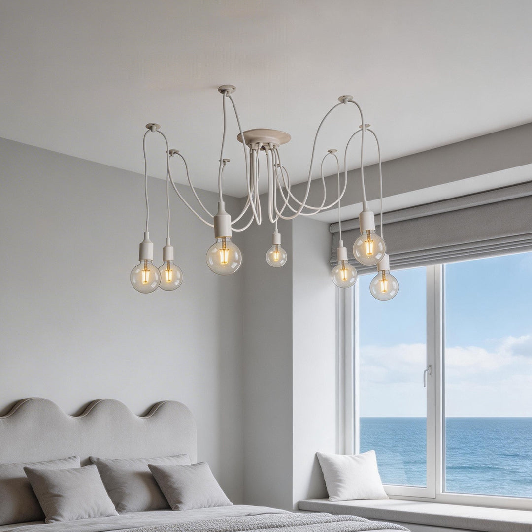 Spider Chandelier Colorful Adjustable 10-Heads LED Ceiling Lights