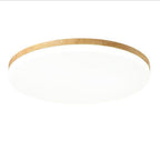 Circular Minimalist Flush Mount Light Wood Acrylic LED Ceiling Lights