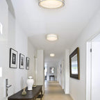 Round Metal Traditional Drum Flush Mount Light LED Ceiling Lights