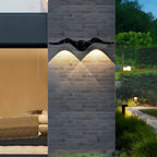 2 PCS Two Light Outdoor Wall Sconce Creative Seagull-Shaped Decorative