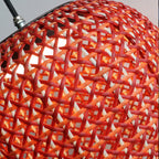 Woven Hanging Lantern Red Modern Waterproof Classic LED Light