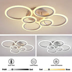 Circles Aluminum Acrylic Flush Mount Lighting LED Ceiling Lights