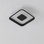 Dual Square LED Black Modern Ceiling Lights Flush Mount Lighting