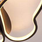 Novelty Butterfly Bedroom Flush Mount Ceiling Light Metal LED Baby Kids Light