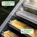 6 PCS Outdoor Step Light Fixtures Modern Style Waterproof Light