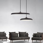16'' Flat Circular Adjustable Metal LED Modern Pendant Lights Island Lights