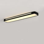 Black/White Rectangular LED Flush Mount Ceiling Lighting