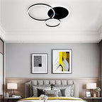 3-Layers LED Modern Circle Flush Mount Light - 3-Color Dimmable, 26x20