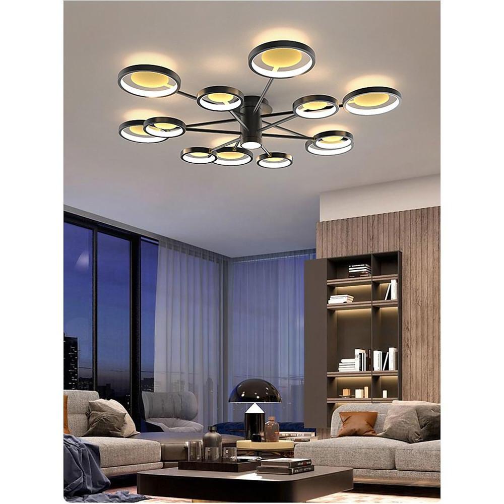 Modern Ring Ceiling Light Satellite-Style Sculptural LED Light